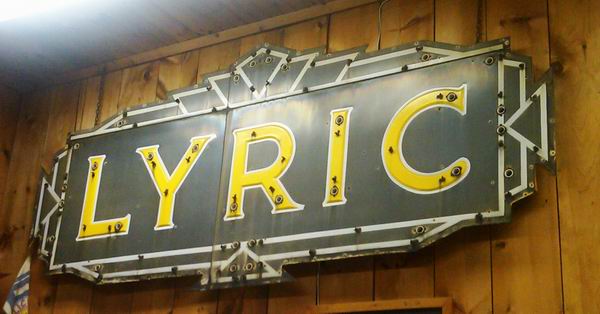 Lyric Theatre - OLD SIGN FROM RANDY
